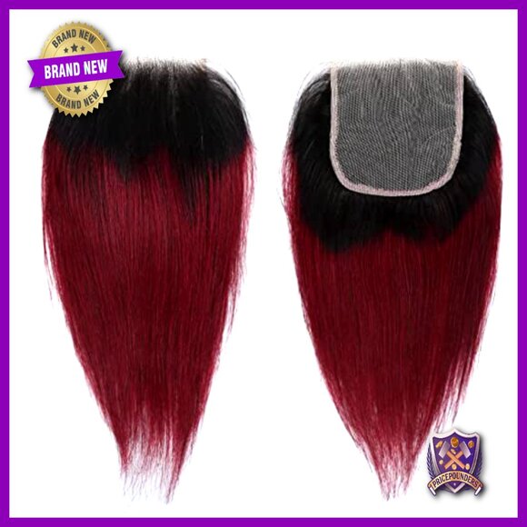 Brazilian Straight Human Hair Extensions with Lace Closure, 3 Bundles main image 4